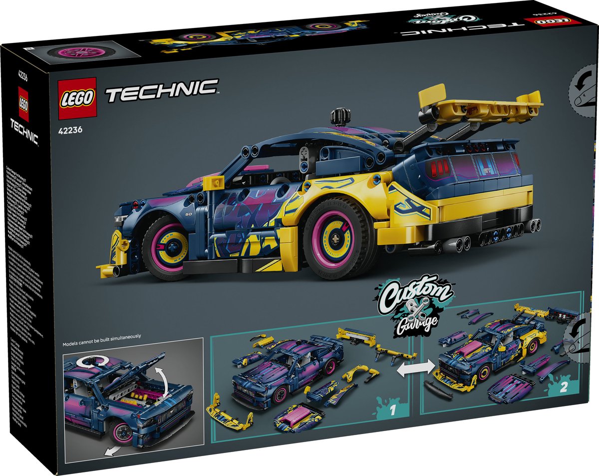 LEGO Technic Aanpasbare Ford Mustang GT Auto Speelgoed voor Kinderen en Decoratie 42236 — afbeelding 7