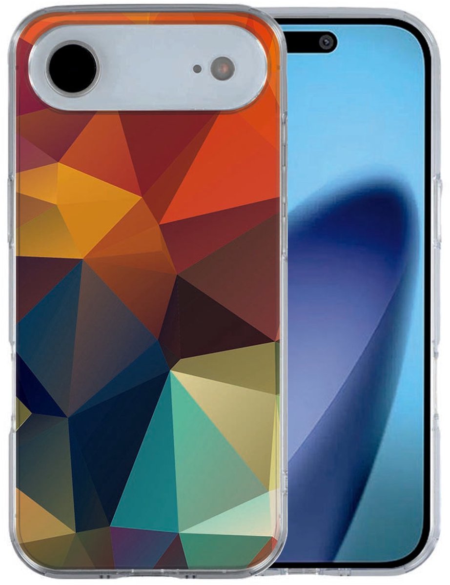 iPhone Air hoesje Polygon Color - Meerkleurig