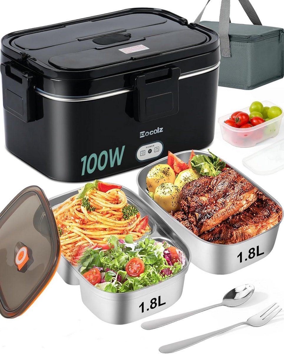 Lunchbox Elektrisch - Elektrische Lunchbox - Broodtrommel Elektrisch - Maaltijdoplossing
