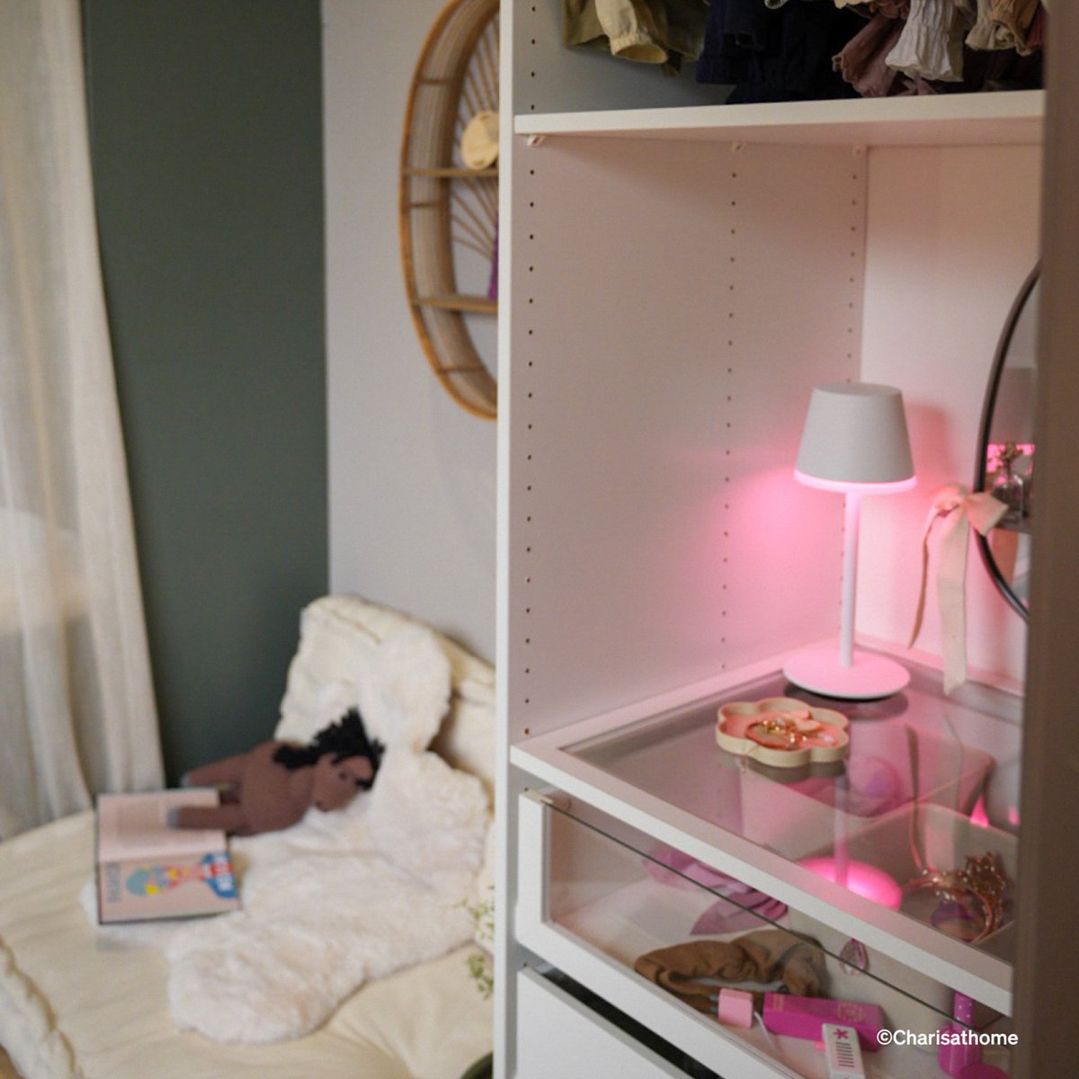 Philips Hue Go draagbare tafellamp - wit en gekleurd licht - wit – foto 7