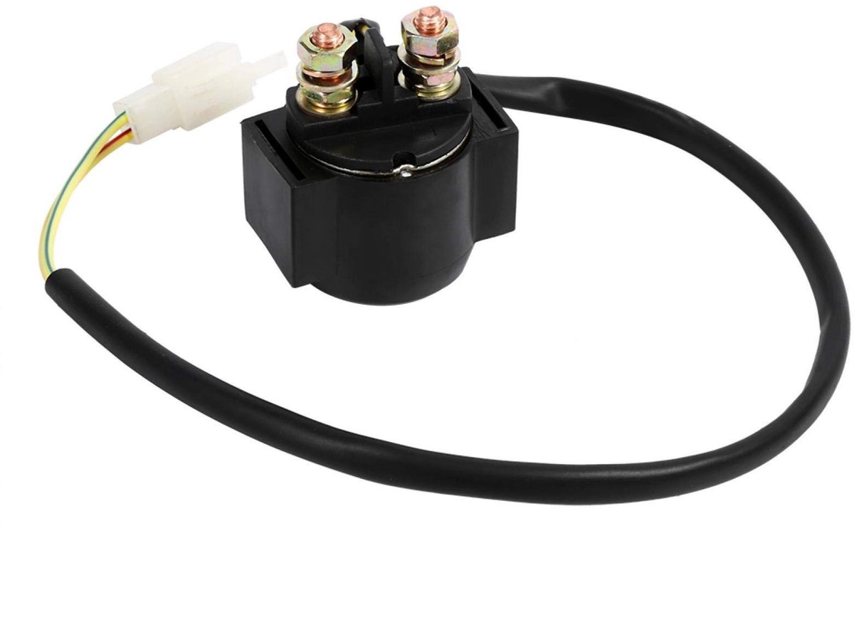 Dailygoods - Dailygoody - Solenoid Relais - Startrelais voor Scooter - Zwart - 12V - Betrouwbaar en duurzaam - Geschikt voor ATV's en scooters - Hoogwaardige kwali...