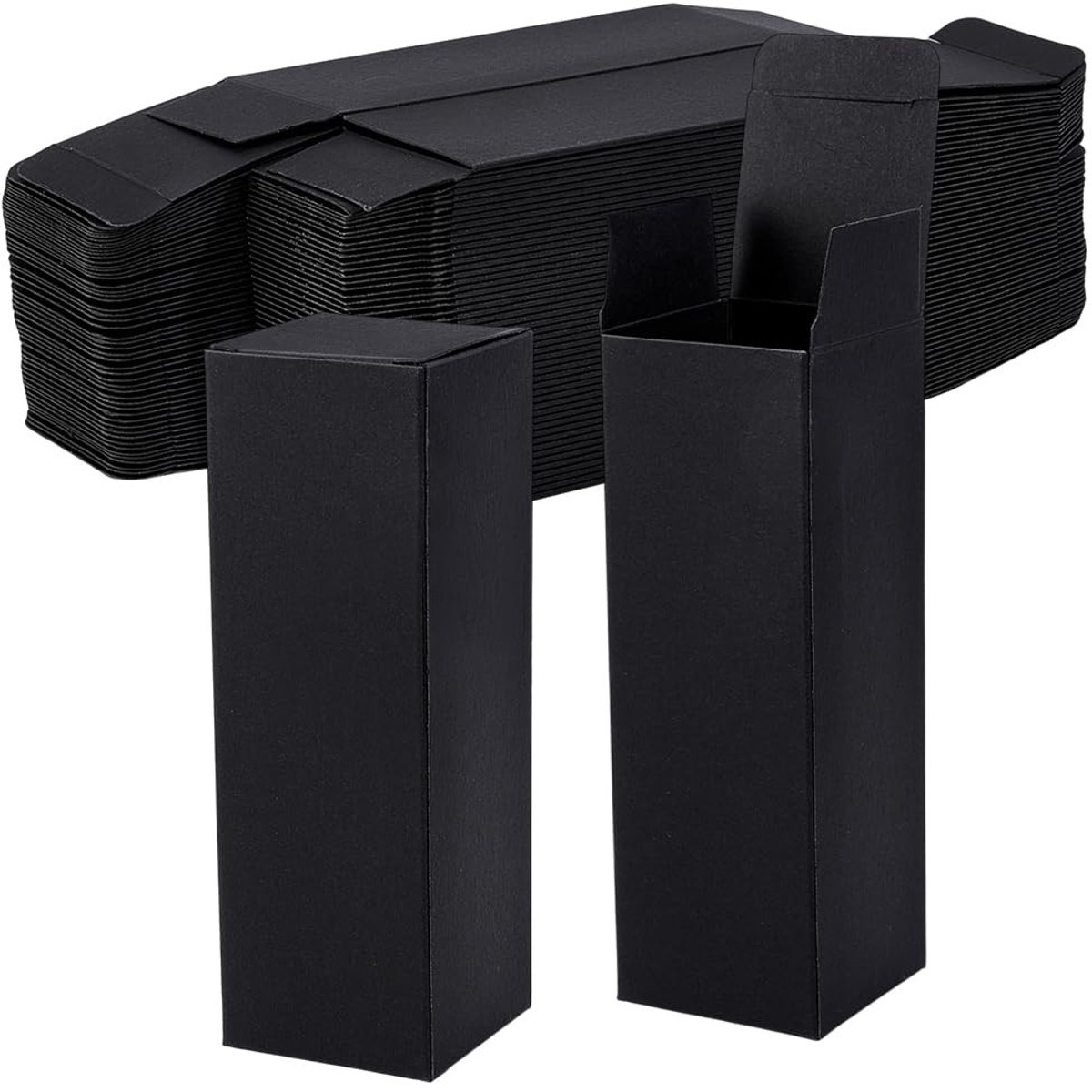 Dailygoods - 50 Stuks Zwarte Papieren Geschenkdoosjes voor Feestjes