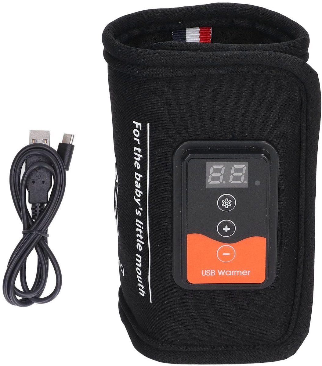 Dailygoods - Dailygoody - Draagbare Melkflessenwarmer - Constante Temperatuur - Snelle Opwarming - USB - Fleszak - Babyflessenwarmer - Geschikt voor onderweg - Com