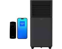MEDION Smart Mobiele Airco P701 (7000 BTU, 3-in-1, Koelen, Ontvochtigen, Ventileren, tot 25m², incl. Raamafdichtingskit, voor Slaapkamer en Woonkamer, WiFi, App-Functie, Afstandsbediening, MD 37672) d