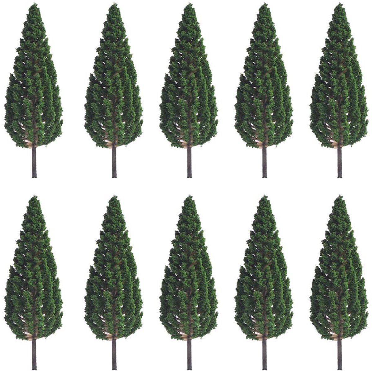 Dailygoods - Cosensi - Dailygoods - Dailygoody - Model Pijnbomen - Miniatuur Bomen - Voor DIY Landschap - 10Pcs 5.1 Inch - Flexibel en Duurzaam - Geschikt voor Spoorweg Landschap - Mini ...
