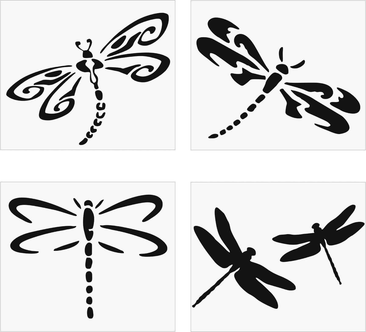 Dailygoods - Dailygoody - Libelle Autosticker - Zelfklevende Sticker - Waterdicht Vinyl - Zwart - Decoratie voor Auto's - Geschikt voor SUV en Motorfiets
