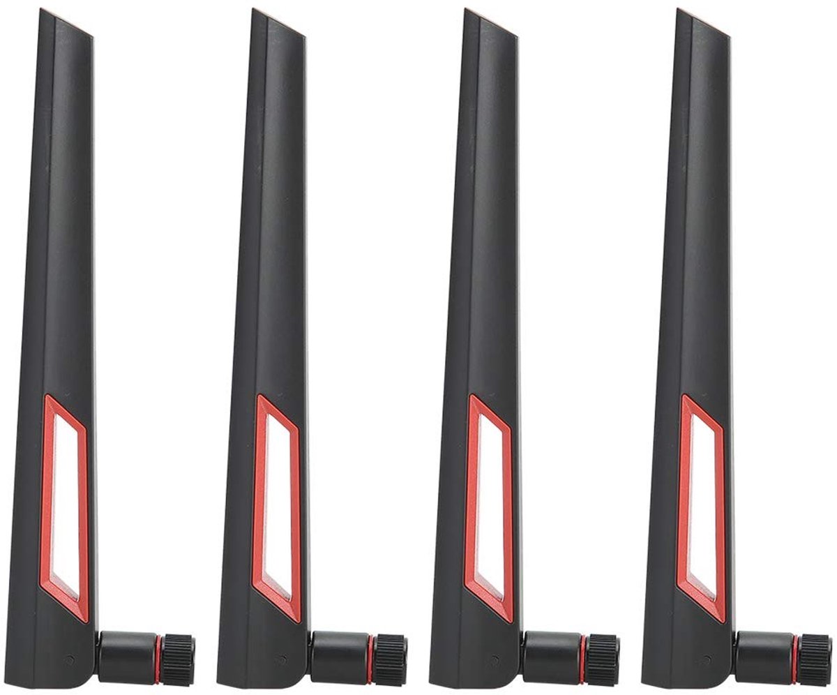 Dailygoods - Dailygoody - Dual Band WiFi-antenne - Omnidirectioneel - 8dBi Signaalversterker - Zwart - Aansluiting - Geschikt voor RT-AC68U en meer
