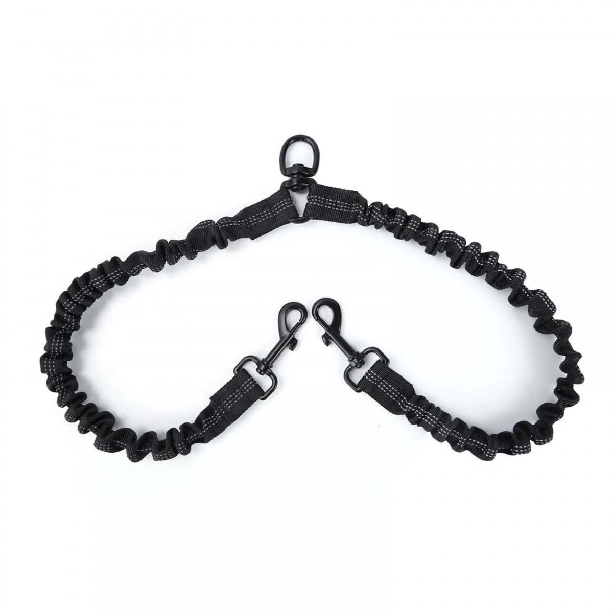 Dailygoods - Verstelbare Reflecterende Dubbele Hondenlijn met Bungee