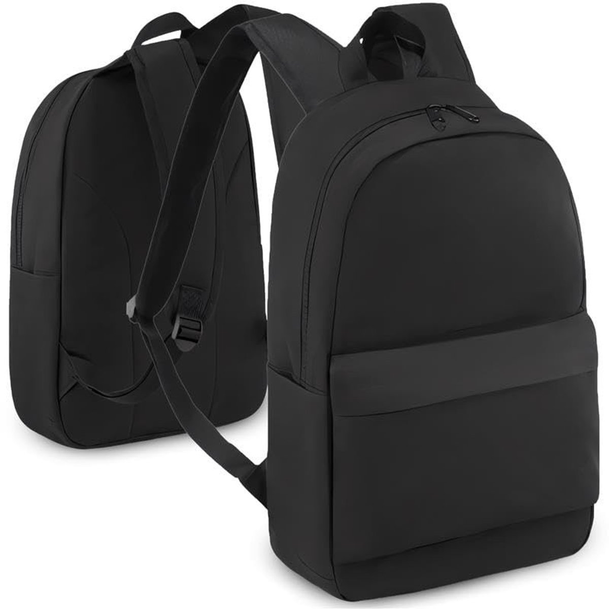 Dailygoods - Handrugzak met Laptopvak en Ruime Vakken Zwart 46x34x20cm