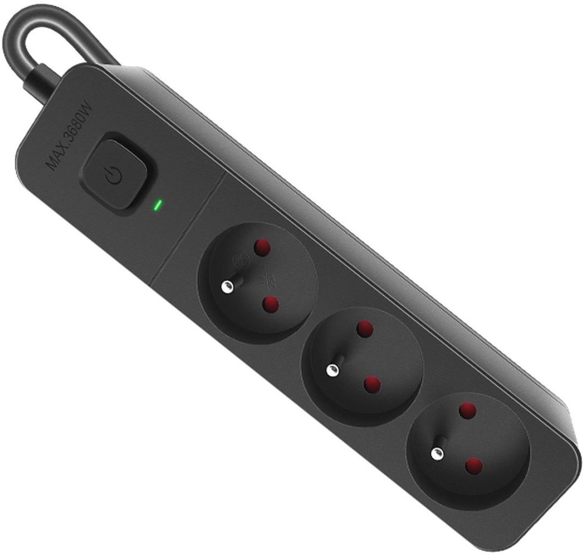 Defender SFS 131 - Stekkerdoos - 1,5 m Kabel - 3 Stopcontacten - Zwart