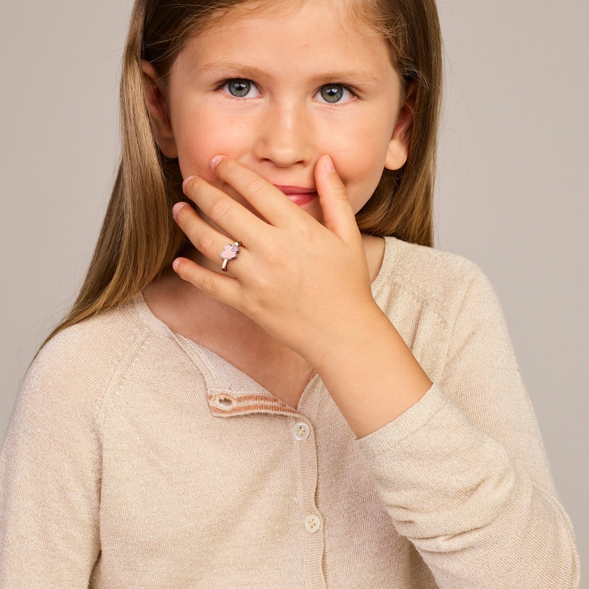Gerhodineerd Zilver Ring Hartjes 1338468