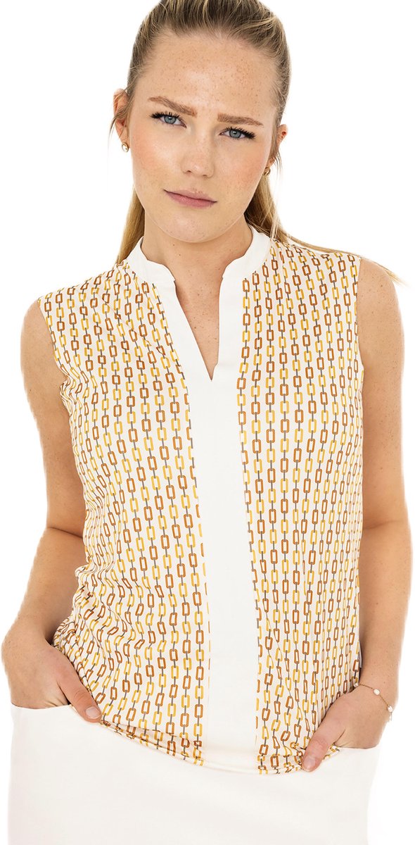 Func Factory dames Top Zoe gold print maat 46 van Func Factory — afbeelding 3