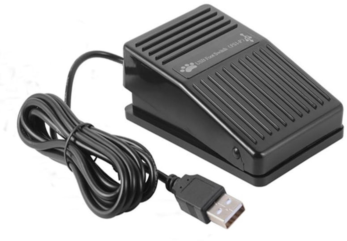 Dailygoods - Dailygoody - USB Voetpedaal - Multifunctionele Mechanische Schakelaar - Non-slip - Handig voor Computergebruik - Geschikt voor Pedalen - Ideaal voor T..