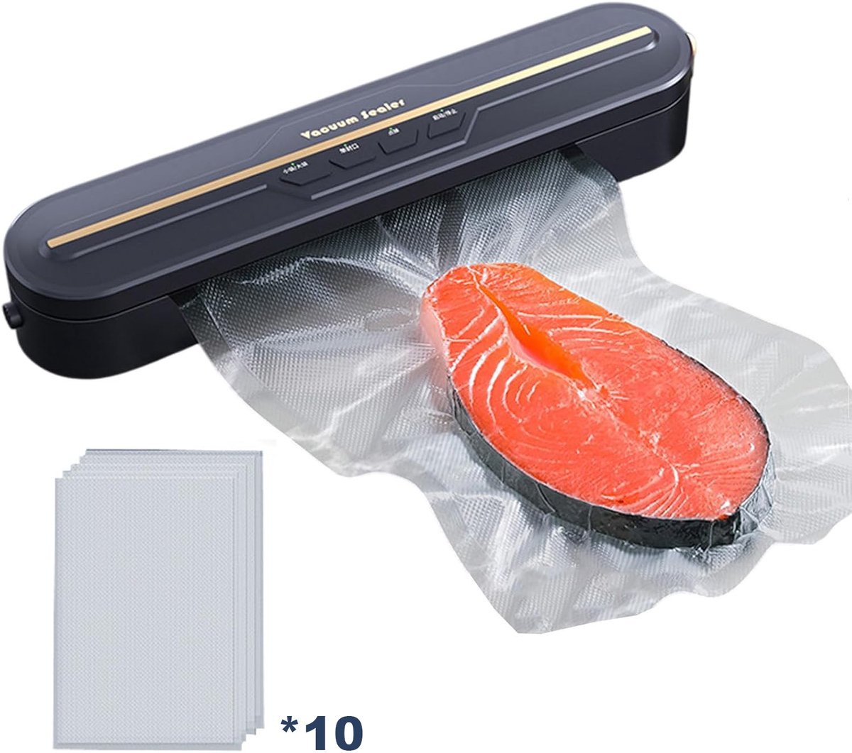 Vacumeermachine voor Thuisgebruik - Automatische Vacuüm Sealer Voedsel Verpakkingsmachine - Elektrische Vershoud Sealer - Donkerblauw
