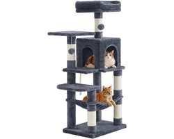 Feandrea - Krabpaal - Kattenboom - Katten - Meerdere Verdiepingen - 4 Krabpalen - Hangmat en Grot