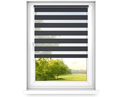 time4blinds dag en nacht dubbel rolgordijn mini - raamrolgordijn dag en nacht - rolgordijn zonder boren - zonwering - rolgordijnen voor slaa