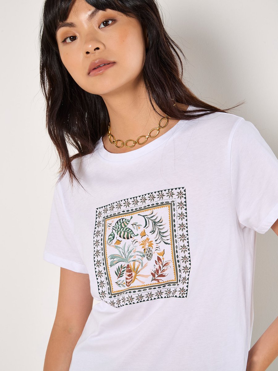 Tropical Placement Print Tee