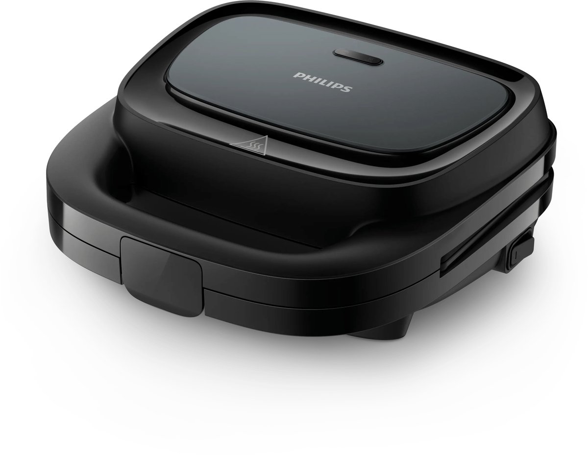 Bol.com Philips HD2331/90 - Tosti apparaat - Voor 2 tosti's - Zwart - 750 W aanbieding