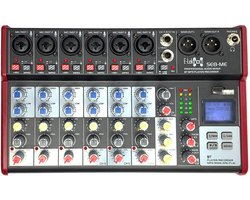 E-Lektron SE-8 live mengpaneel met Bluetooth en USB-opnamefunctie