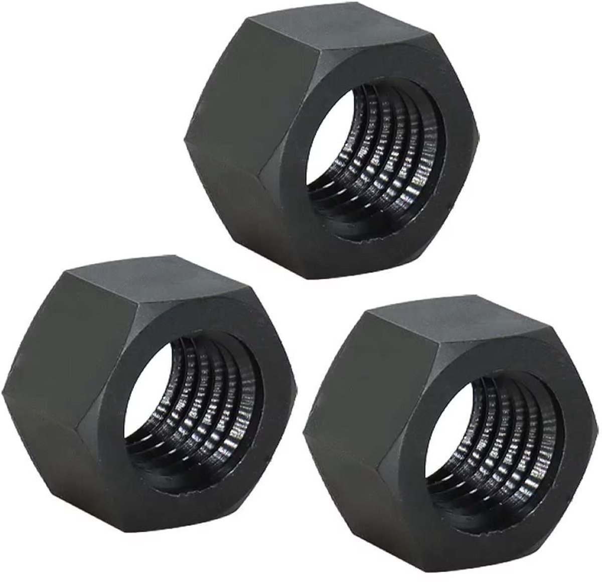 Dailygoody - Nylon zeskantmoeren - Bevestigingselementen - Zwart - M8 - Duurzaam en lichtgewicht - Ideaal voor diverse klussen