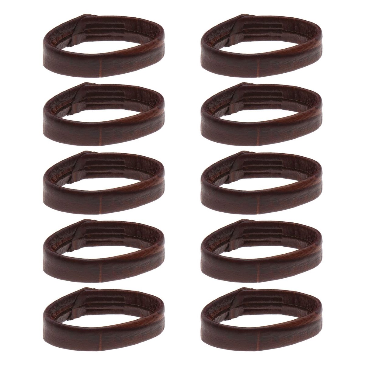 Dailygoody - Horloge Band Vervanging - Lederen Band - 10 Stuks - Bevestiging Ringen - Accessoires voor Horloges - Geschikt voor 18mm 20mm 22mm
