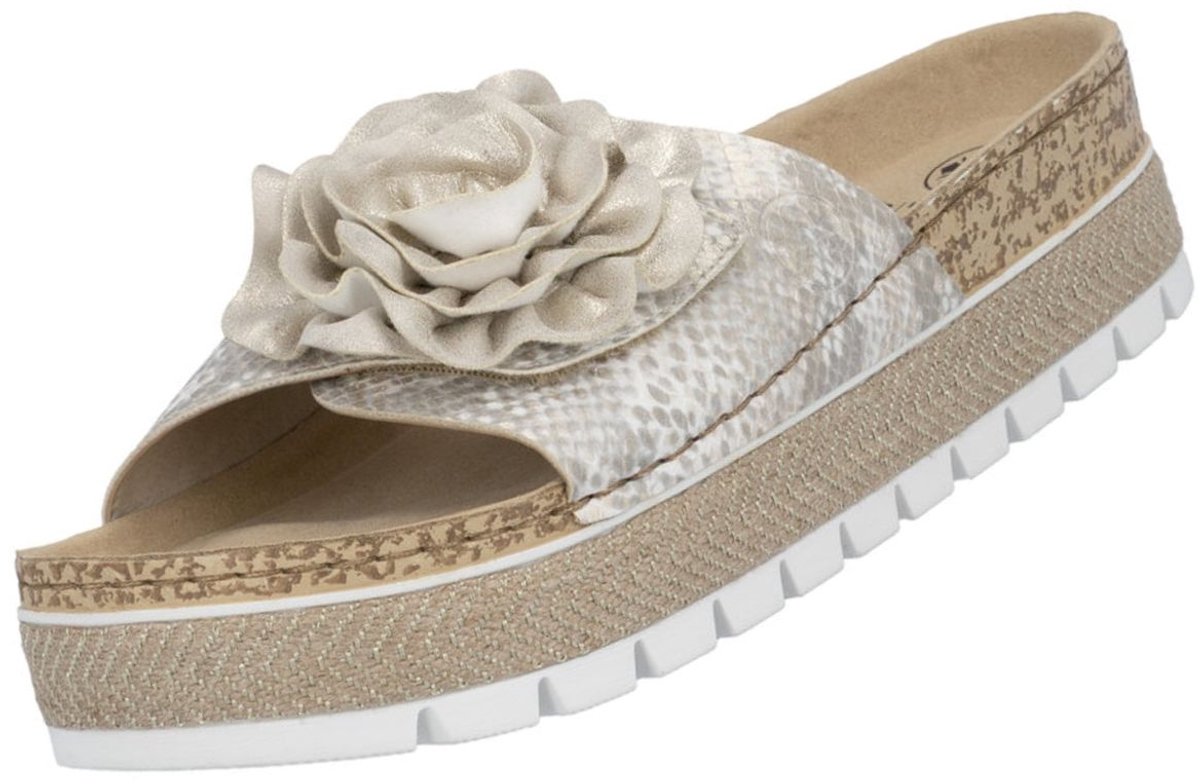 Rieker dames muiltjes beige