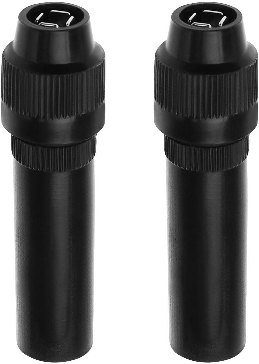 Dailygoody - Antenne Adapter - Vrouwelijke Inline Antenne Adapter - Zwart - Vrouwelijke Schroefadapter - Auto Radio Accessoires - 2 Stuks