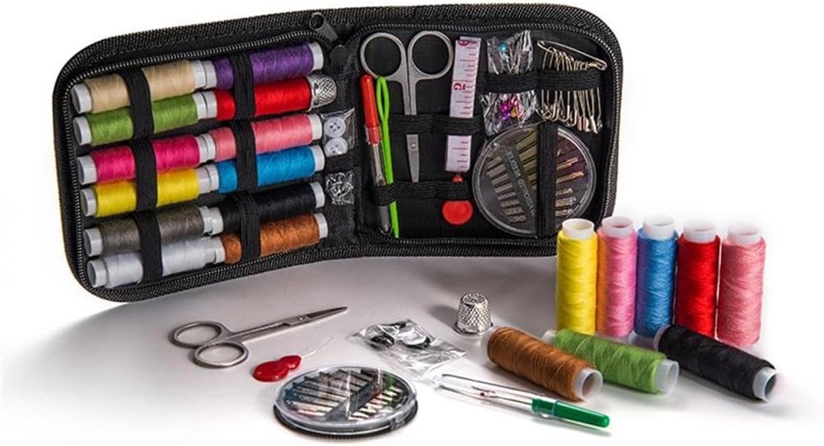 Naaiset 75-delig - Naaidoos Naaigerei - Kleding Repareren - Mini Combinatieset - 75 Stuks - Grijs