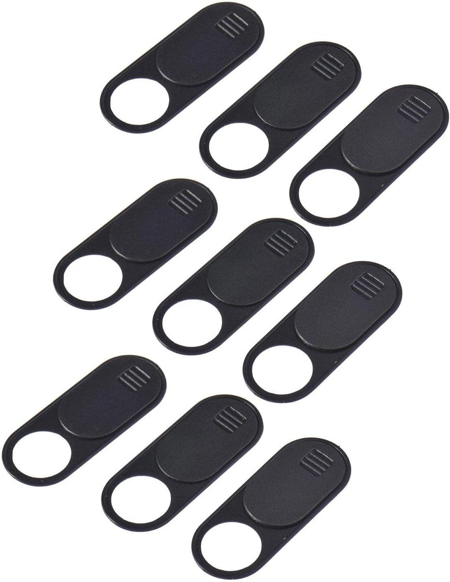 Webcam Cover - Camera Blocker - Digitale Veiligheid - Ultra Dun - 0.75 mm - Zwart