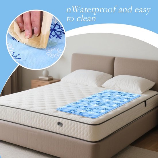 Gelkoelende Matrasmat - Ijskussen Bedmat - Verkoeling Slaap - Ademende Honingraatstof - 50 x 150 cm - Niet gespecificeerd — afbeelding 2