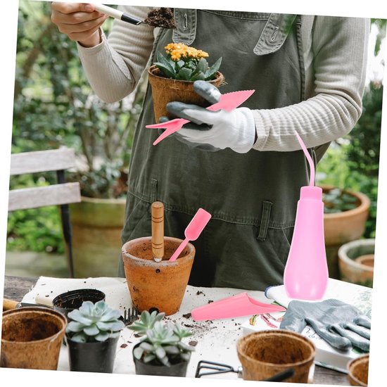 Tuingereedschap Set - Tuin Gadgets - Planten Verzorgen - Draagbaar Hulpmiddel - 22.5 x 6 x 6 cm - Roze van Tuingereedschap. — afbeelding 4