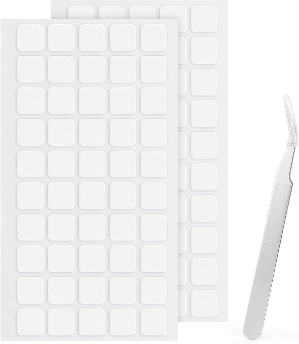 Dubbelzijdige Zelfklevende Dots | 100 Stuks | 15MM | Vierkante Verwijderbare Nano Plakdots | Super Plakband voor DIY Projecten | Waterdichte Stickers zonder Resten
