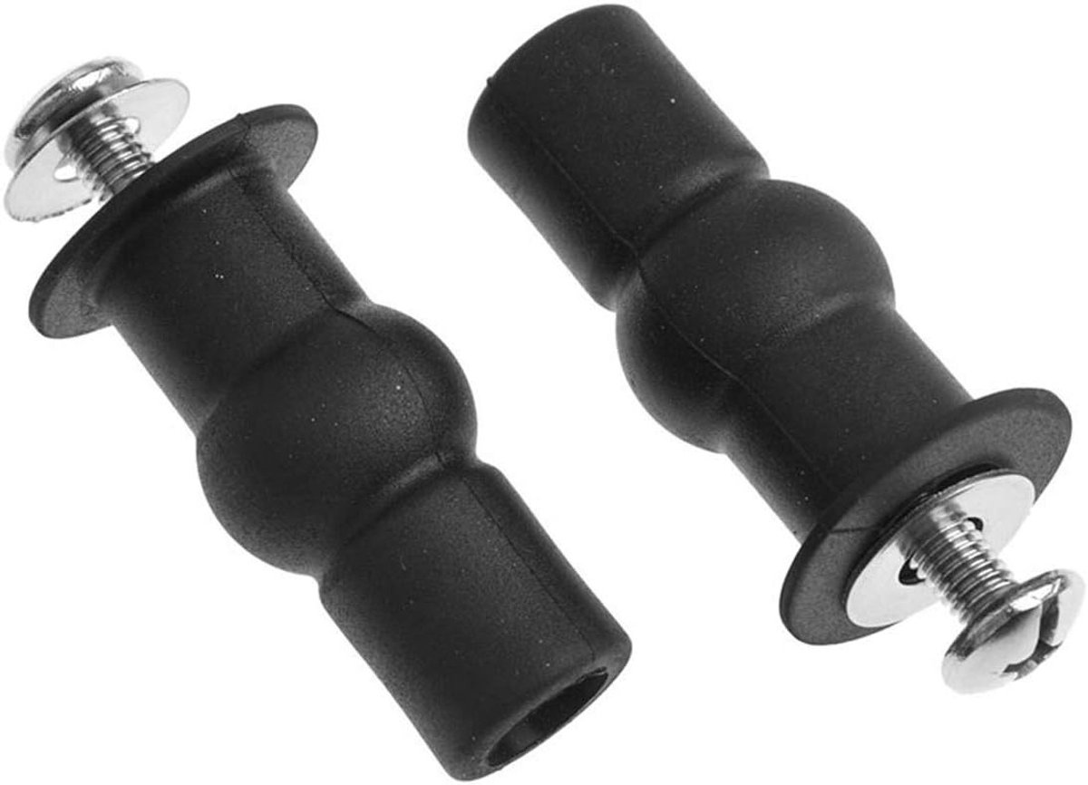 Toiletbril Schroeven - Bevestigingen WC - Toilet Reparatie - Universele Uitbreidingen - 40 mm - Zwart