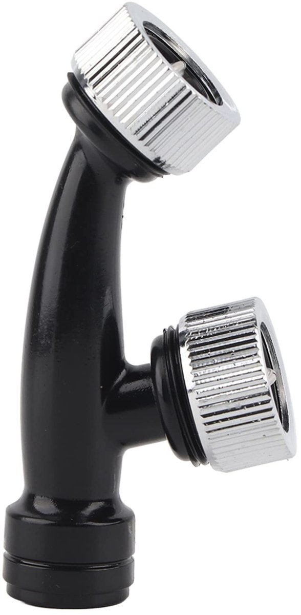 Dailygoody - Hogedruk-spray - Superbrede mistsproeier - Efficiënte verstuiving - Zwart - Roestvrijstaal - Perfect voor tuin en buitengebruik - 8 cm