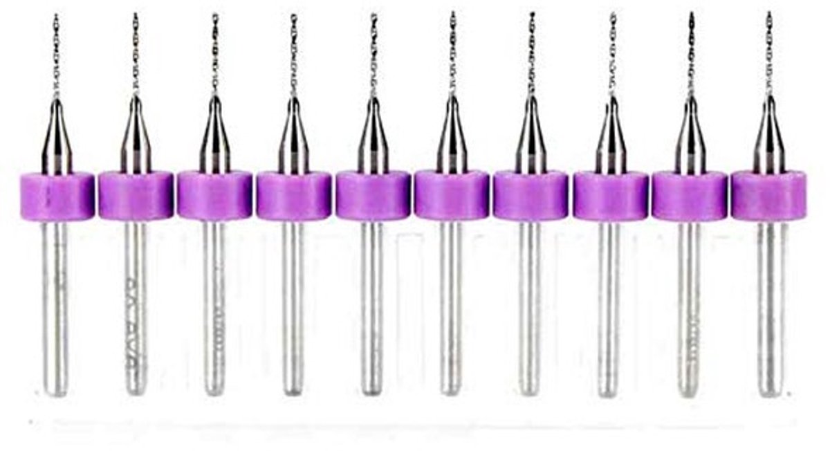Dailygoody - Carbide Rotary Tool - 10Pcs Tungsten Carbide Micro Drills - Hoge kwaliteit - 1.5mm - Geschikt voor Sieraden en meer