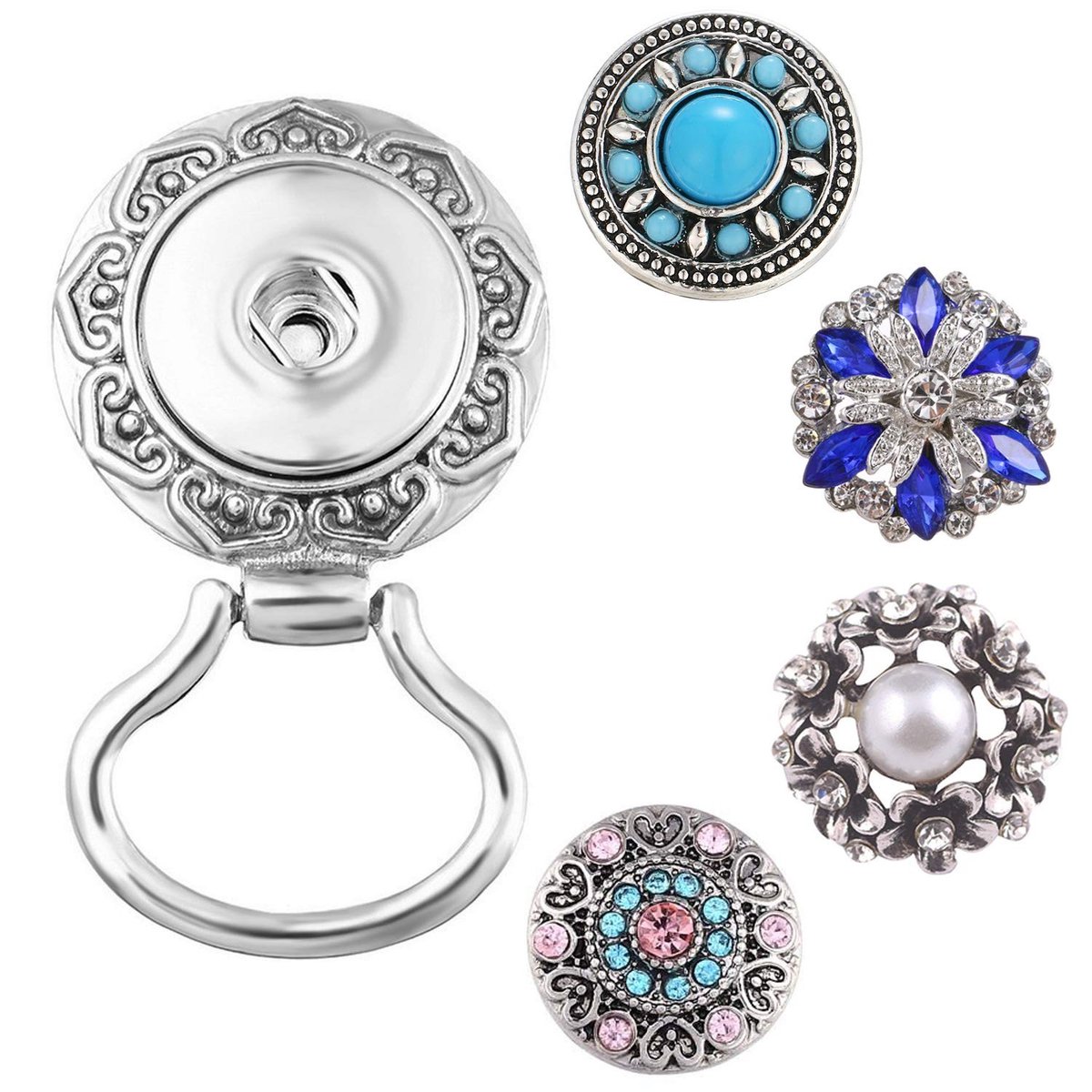 Dailygoody - Magnetische brillenhouder - Zonnebrillen en leesbrilhouder - Stijlvol en praktisch - Voor bevestiging op kleding - Ideaal cadeau voo