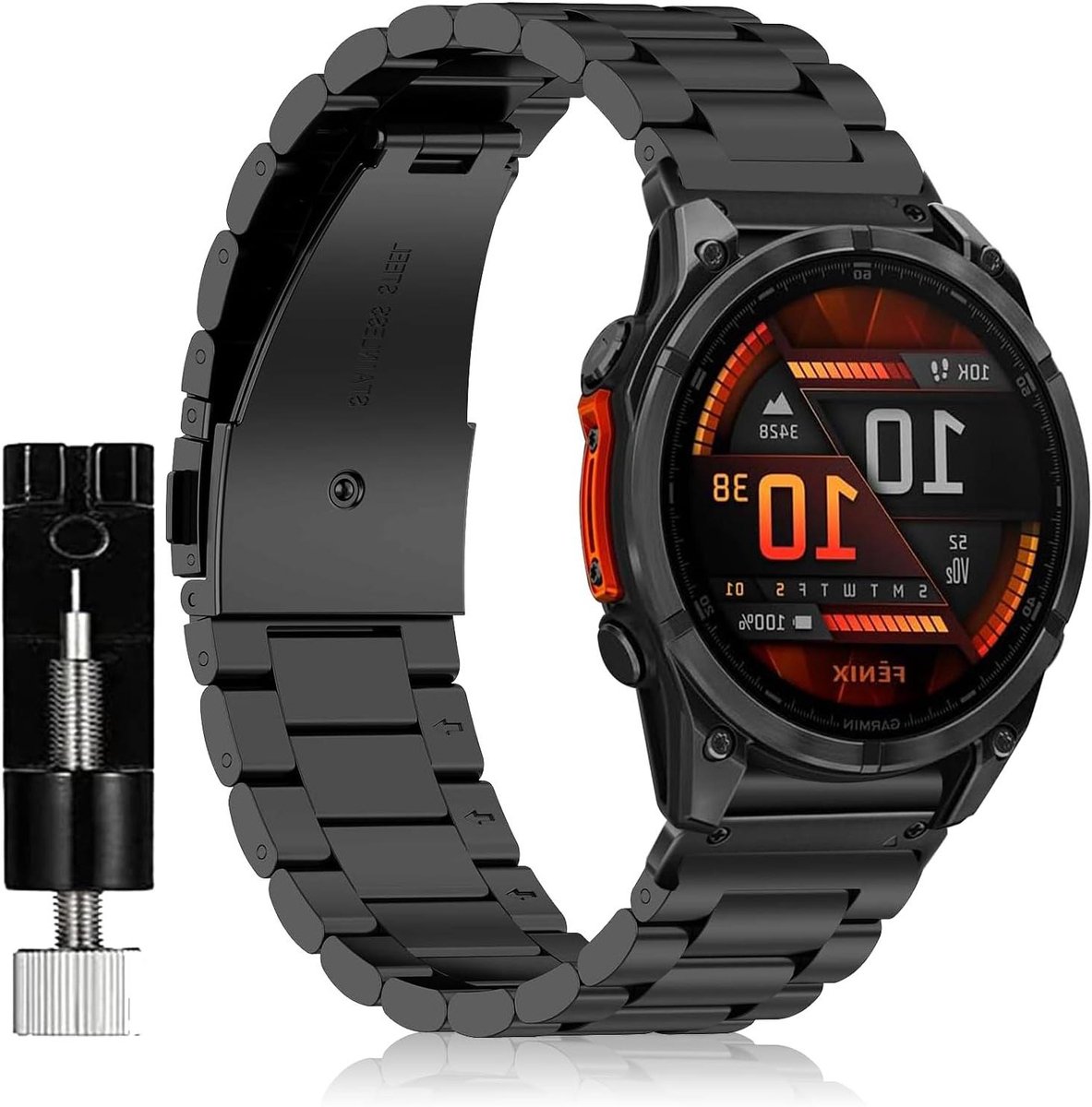 Smartwatch Band Metaal - Reserveband Horloge - Dagelijks Gebruik - QuickFit Systeem - 26mm - Zilver