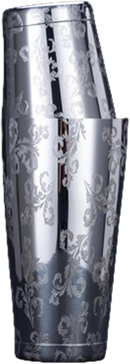 Cocktail Shaker - Drank Mixer - Cocktails Maken - Ergonomische Grip - 29.5 cm - Zilver