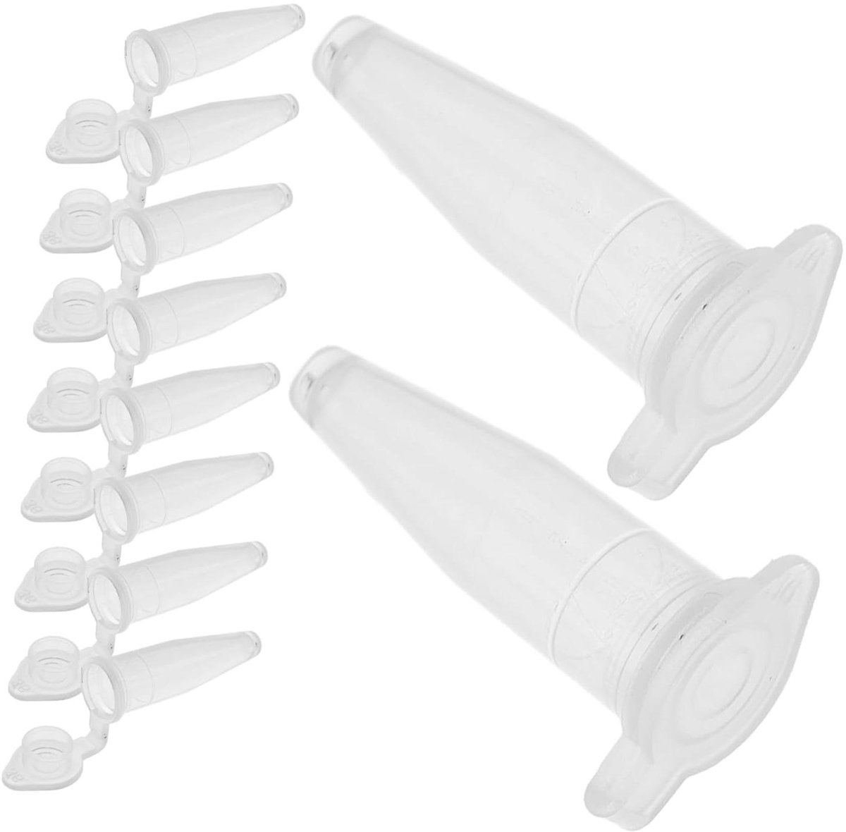 Centrifuge Buisjes - Reageerbuisjes Microbuisjes - Laboratorium Experimenten - Betrouwbare Afdichting - 1000 Stuks - Transparant