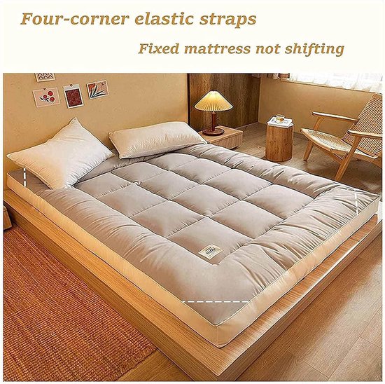 Japanse futonmatras - Slaapmat campingbed - Ruimtebesparend slapen - Opvouwbaar en draagbaar - 180 x 200 cm - Niet gespecificeerd — afbeelding 5