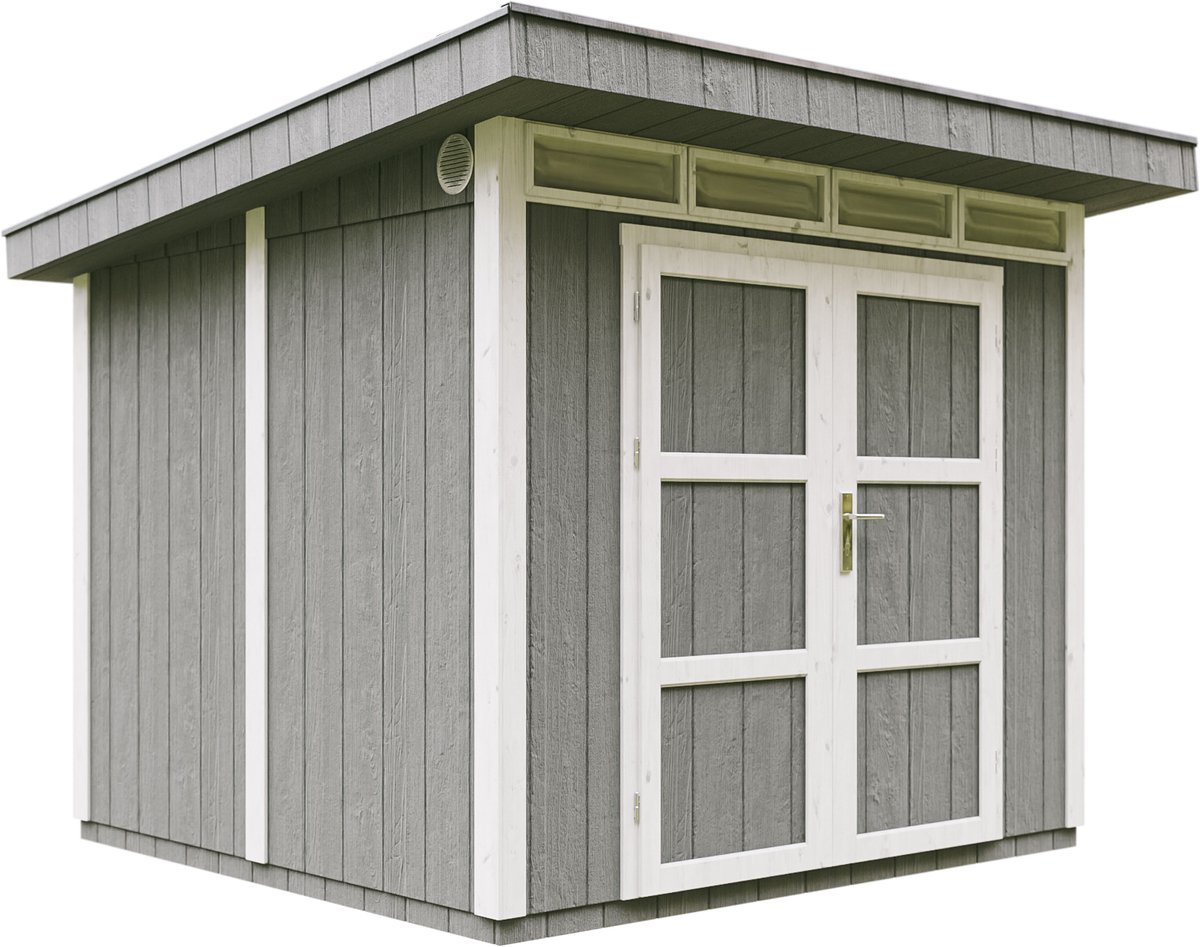 Bol.com Timbela M903A-CAVERN STEEL - LP SmartSide Tuinhuis op houtbasis - 6 m² - 294x279xH237 cm - met vloer en verf aanbieding