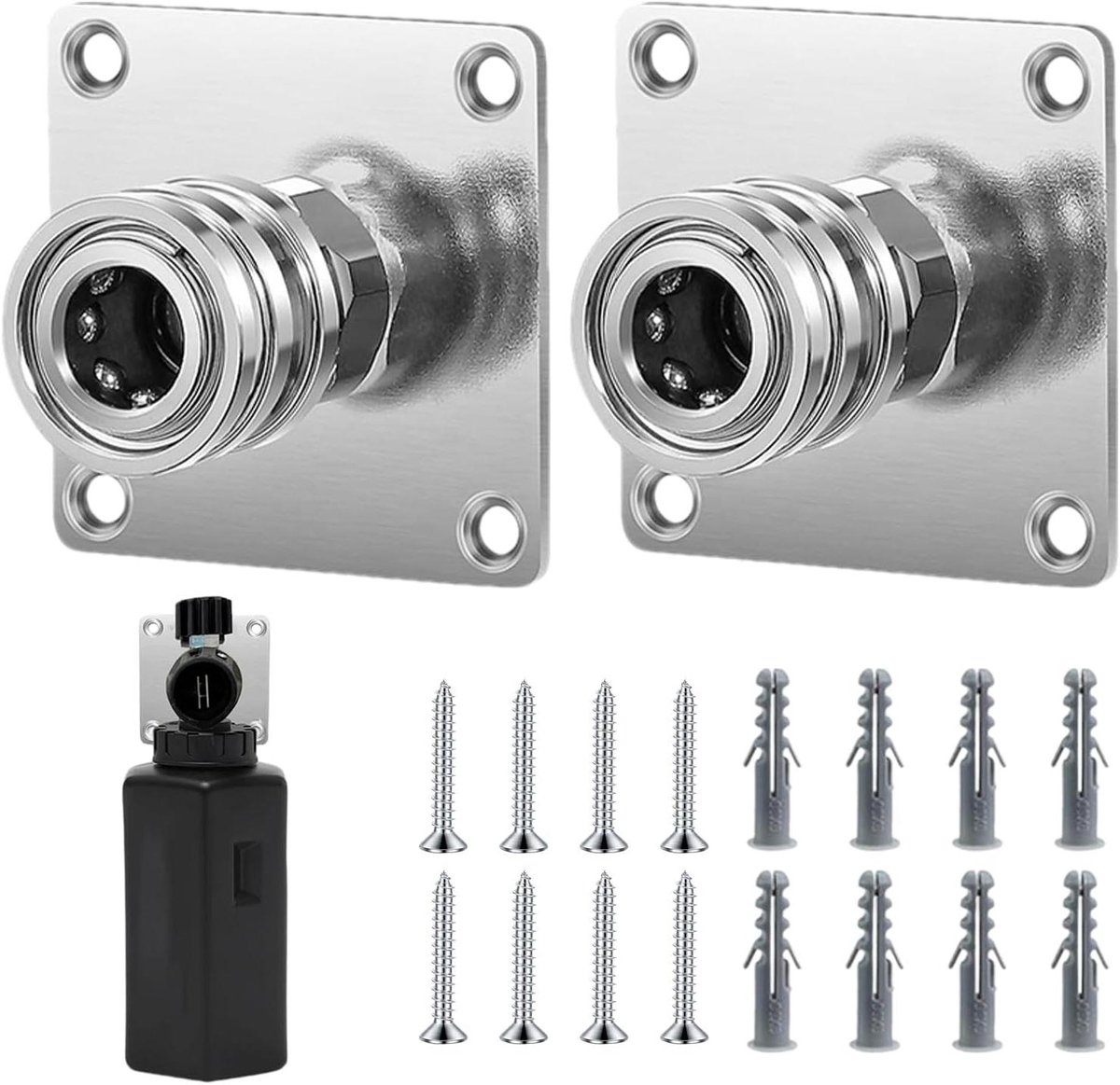 Foam Cannon Houder - Schuimspuit Rek - Opbergen Hogedrukspuit - Roestbestendig Metaal - 10.1 x 6 x 4 cm - Zilver