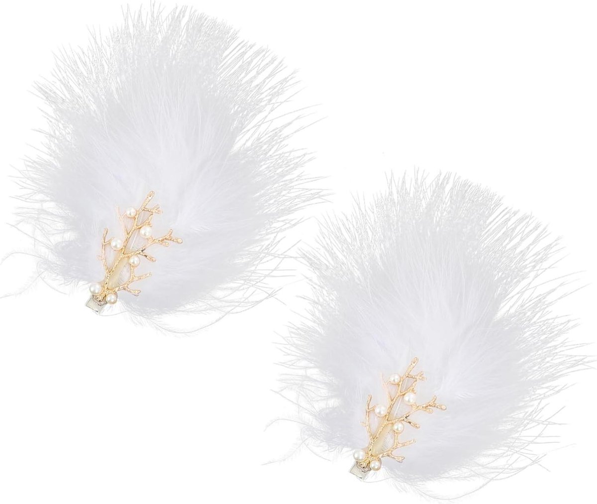 Haarspeld Hoorns - Herten Gewei Clip - Cosplay Kostuum - Elk Antler Vorm - 14 x 7.5 cm - Bruin