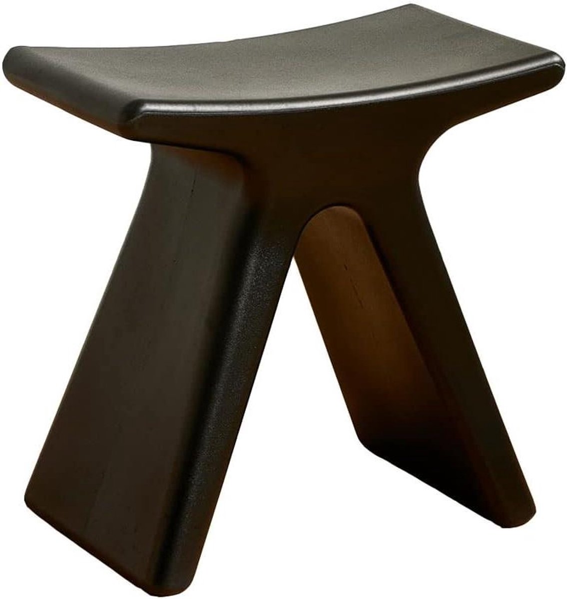 Lage Kruk - Douche Kruk - Badkamer Gebruik - Antislip Kussen - 43.5x24x41.5cm - Zwart