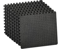 Gym Vloeren Puzzel Mat - Fitness Tegels EVA - Thuis Workout Yoga - Antislip Rubber Kussen - 60x60cm 9 Stuks