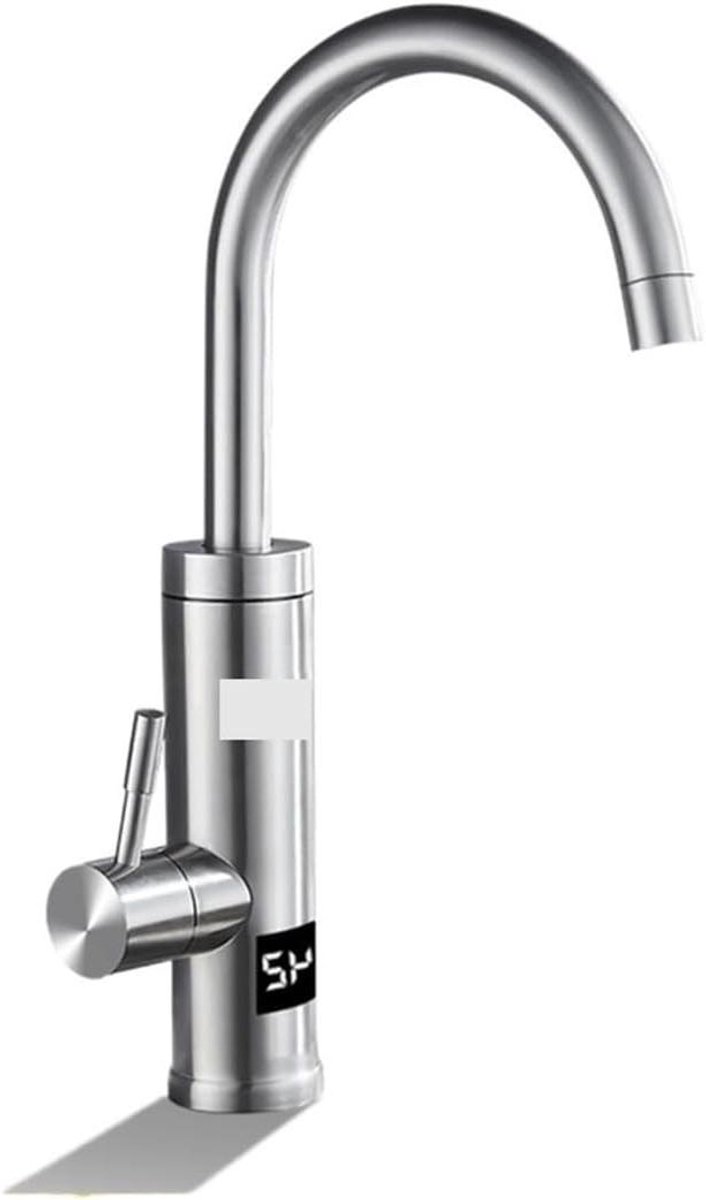 Directe Warmwaterkraan - Keukenkraan Boiler - Direct Warm Water - Digitale Temperatuurweergave - 1 Aantal - Beige