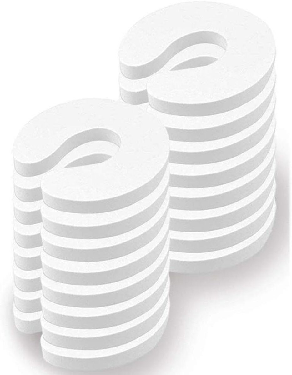 Schuimrubberen Deurstoppers - Vingerbescherming Deur - Kinderen Beveiligen - Zacht EVA Schuim - 95 x 90 x 13 mm - Wit