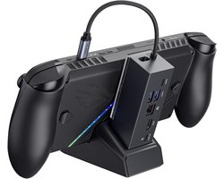6-in-1 Docking Station voor ROG Xbox Ally X, Steam Deck en Legion Go S met HDMI 4K@120Hz, Gigabit Ethernet en 100W Opladen