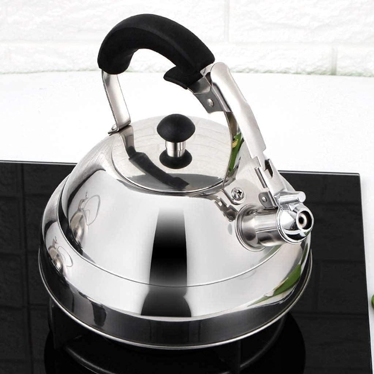 Waterkoker RVS - Theepot Ketel - Koken Water - Geschikt Inductie - 2.6 Liter - Zilver