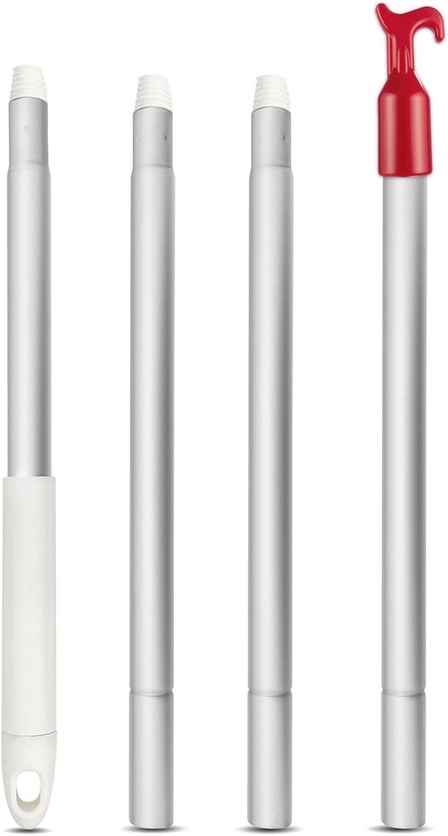 Haken voor Zoldertrap, Aluminium Haak voor Zolderluik, Stevige Stang voor Vloertrappen, Ideaal voor Dakramen en Openen van Zolderdeuren, 1.1 m, Set van 4 Stuks — afbeelding 5